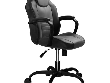 Gaming And Office Chair With Padded Arms, Adjustable Height
