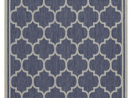 Sunshine - 5'3" X 7'3" Indoor, Outdoor Area Rug Polypropylene - Blue