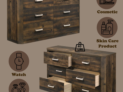 Elettra - Rustic Dresser - Walnut