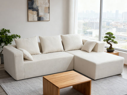 Modular Corner Sofa With Soft Fabric