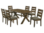 Dark Brown / 7 Pc. Table, 6 Chairs