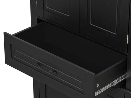 Bathroom Storage Cabinet With Multifunctional Storage Space, Drawer With Slide Rails, Adjustable Shelf