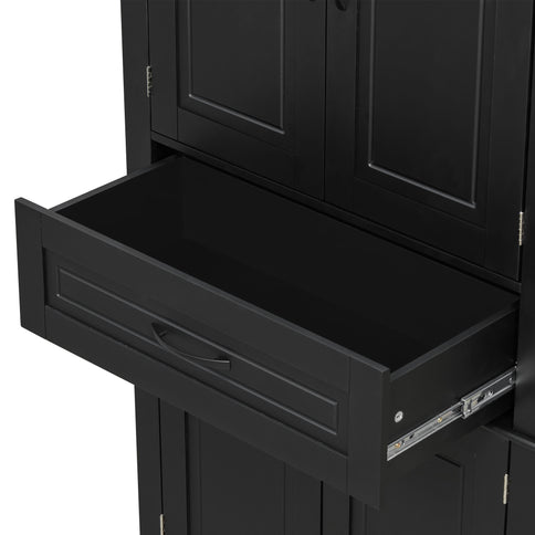 Bathroom Storage Cabinet With Multifunctional Storage Space, Drawer With Slide Rails, Adjustable Shelf