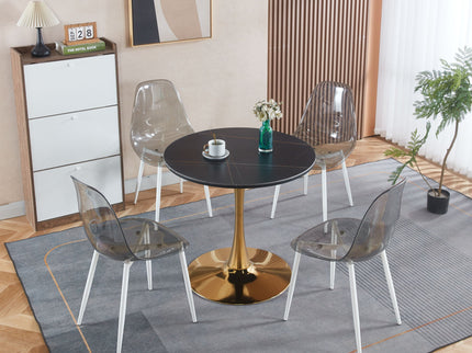 Mid-Century Tulip Table With Round Top, Pedestal Base