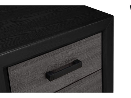 Soluto - Nightstand - Gray / Black