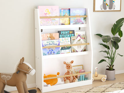 3 Tier Book Shelf, Compact Storage For Bedrooms