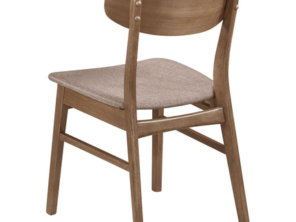 Whisten - Dining Set With Rounded Tabletop And Upholstered Chairs