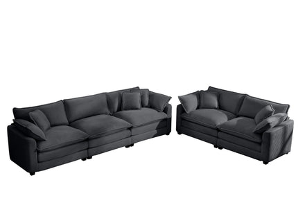 Elegant Oversized Sectional Sofa Set With Deep Seats And Flexible Layout