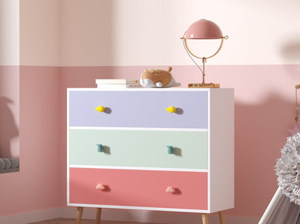 3 Drawer Dresser, Storage Cabinet With Anti Tip Safety