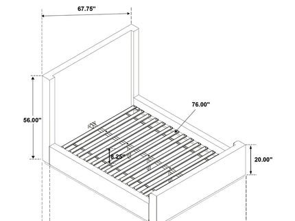 Vindra - Queen Sleigh Bed - Cream