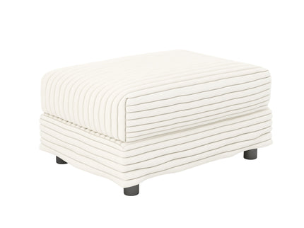 4 Seat Sofa With Soft Pillows And Movable Ottoman