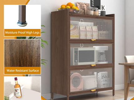 Flip Doors Cabinet, With Ample Storage Space