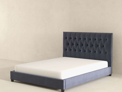 Donald - Mid-Century Modern Upholstered Platform Bed