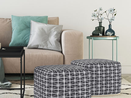 Noreen - Upholstered Square Pouf