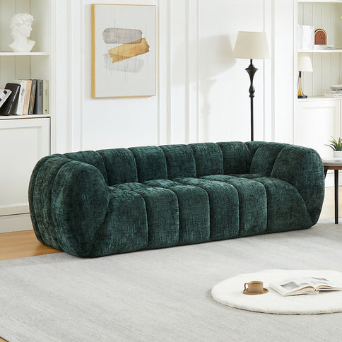 Modern Sofa With Piano Key Backrest