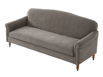 Loveseat Sofa With Rolled Arm For Living Room - Brown