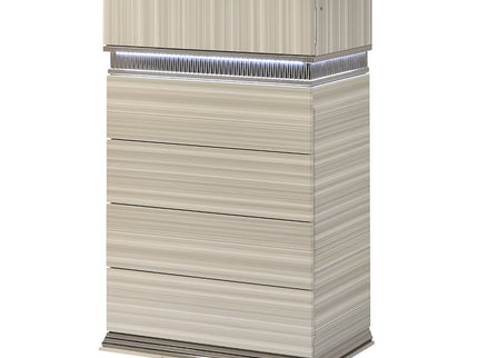 Leonor - 5 Drawer Chest - Gray