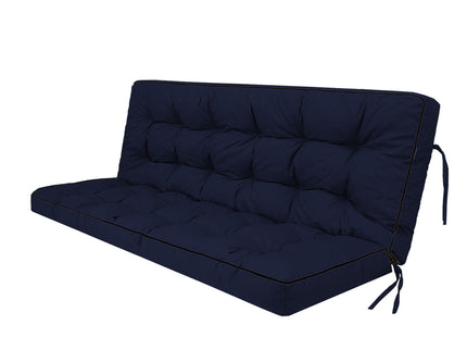 3 Seater Outdoor Porch Swing Cushion With Backrest, Waterproof