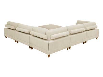 Modern Modular Sectional With Adjustable Back Support