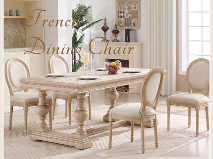 Upholstered With Round Back Dining Chairs (Set of 2)