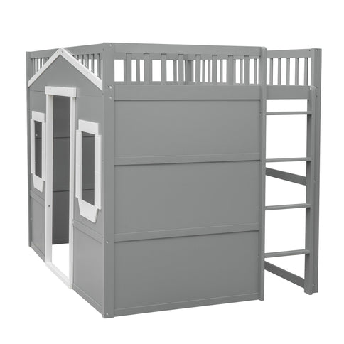 Elegant House Loft Bed With Ladder