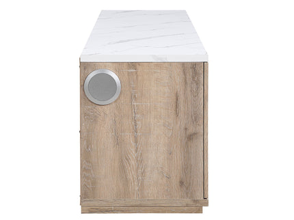 Mason - Entertainment Unit With Bluetooth Speaker And LED Lighting - Natural