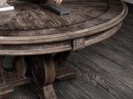 Elegant Dining Set Round Table And Side Chairs