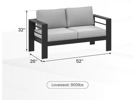 Outdoor Patio Set With All-Weather Thick Cushions
