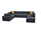 Dark Gray / 2 Pc. U - Shaped Sectional, Ottoman