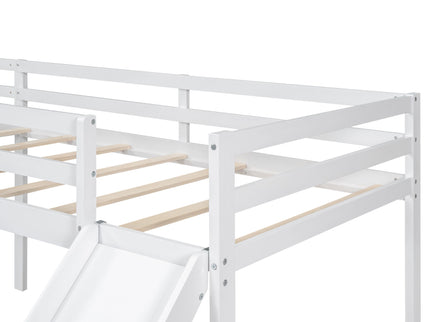 L Shaped Loft Bed With Ladder And Slide