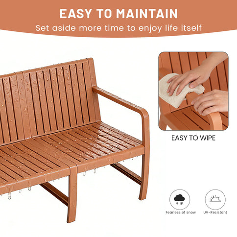 1 Piece Indoor / Outdoor 3 Seater Sofa, UV-Resistant, Waterproof And Durable