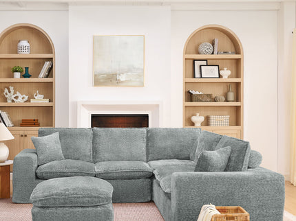 Sectional Sofa With Moveable Ottoman