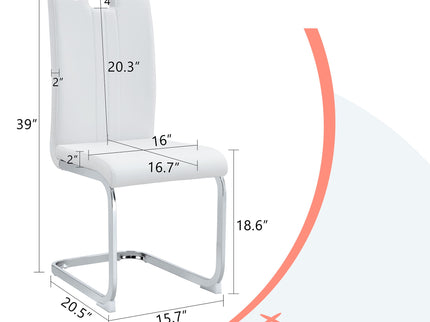 Bow Shaped Chairs, Ergonomic Design, Non Slip Base