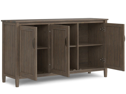 Lev - Wide Storage Cabinet - Smoky Brown
