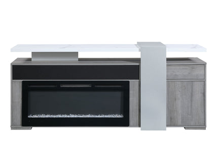 Zorra - Entertainment Unit With Bluetooth Speaker - Gray