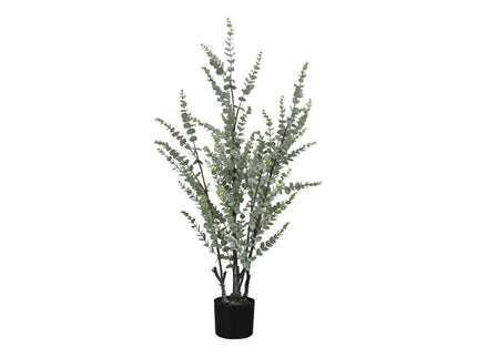 44" Tall, Artificial Plant, Eucalyptus Tree, Indoor, Faux, Fake, Floor, Greenery, Potted, Real Touch, Decorative - Green / Black