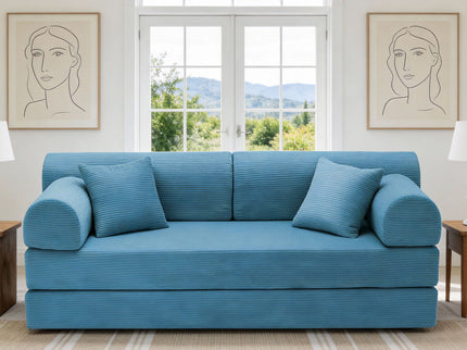 Convertible Sleeper Sofa Bed, Floor Lounge Couch For Living Room