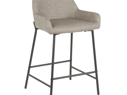 Daniella - Industrial Fixed Height Counter Stool (Set of 2)