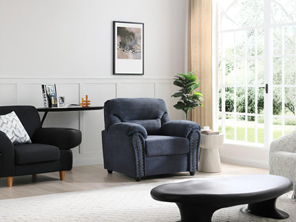 Hamilton - Chair With Hand Applied Nailhead Trim And Pillow Top Arm Cushions
