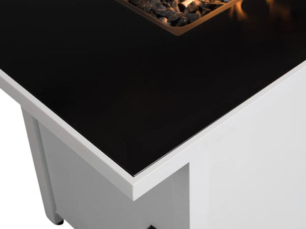 Rectangular Fire Pit With Frame Elegant Design