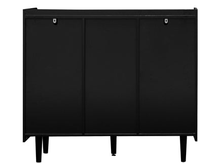 Modern Sideboard Buffet Cabinet With Doors And Unique Panel Styling
