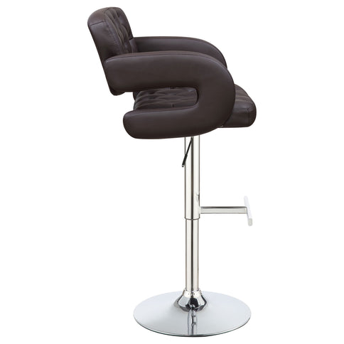 Adjustable Bar Stool With Upholstery