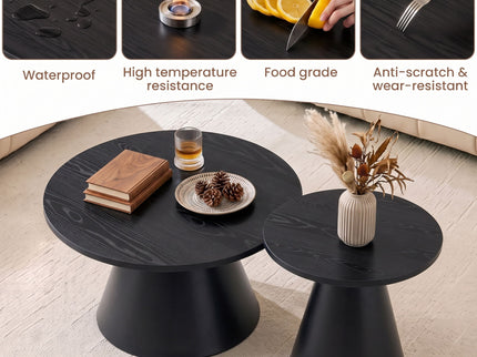 Modern Nesting Coffee Table Set For Living Room