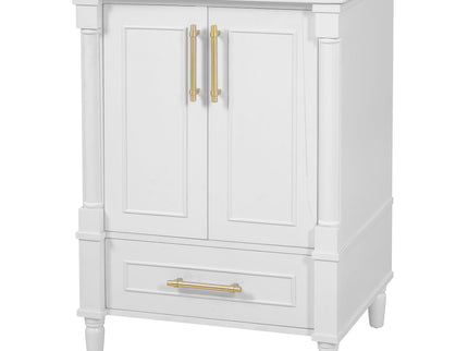 Bathroom Vanity With Ornate French Cylinder Legs, Soft Close Drawer