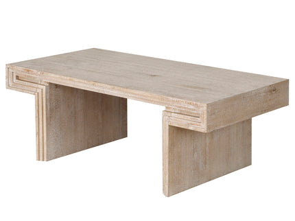 American Vintage Industrial Coffee Table, Double Tier Design