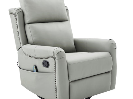 Manual Recliner Swivel Rocking Chair With 8 Point Massage And Heating