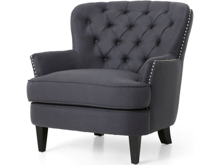 Enchante - Living Room Set With Tufted Back Club Chair And Ottoman
