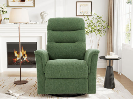 Manual Recliner Chair With 8 Point Massage And Swivel Function