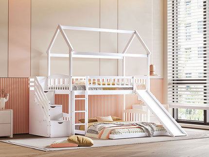 House Bunk Bed With Slide