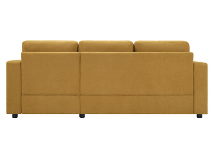 Modern L-Shaped Sectional Sofa With Curved Chaise, USB Ports, And Side Storage Pockets